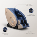 Massage Chair Zero Gravity Full Body with Heating and Bluetooth - Blue
