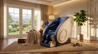 Massage Chair Zero Gravity Full Body with Heating and Bluetooth - Blue — Lifestyle